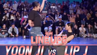 2019 LINE UP SEASON 5 waacking比赛YOON JI vs LIP J第1